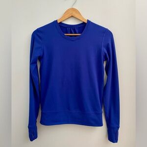 Women's Blue Long Sleeve Top